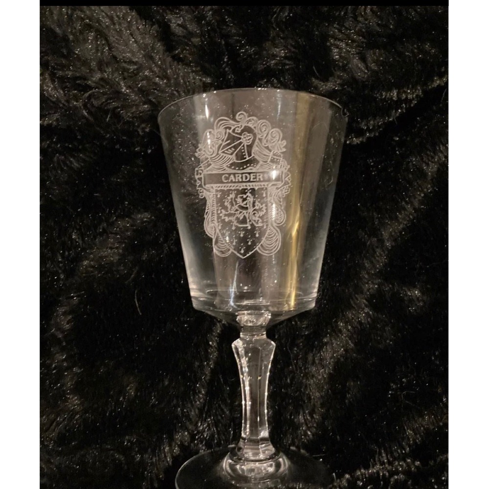 Crystal Lead Goblet Carder drinking glass